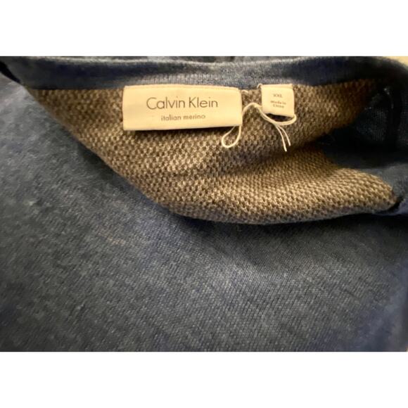 Calvin Klein Italian Merino Wool Sweater Men's XXL - Picture 4 of 6
